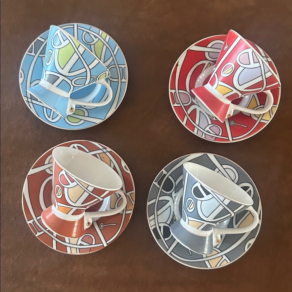 Bijoux Terner vintage espresso demitasse set of four.  Like new.